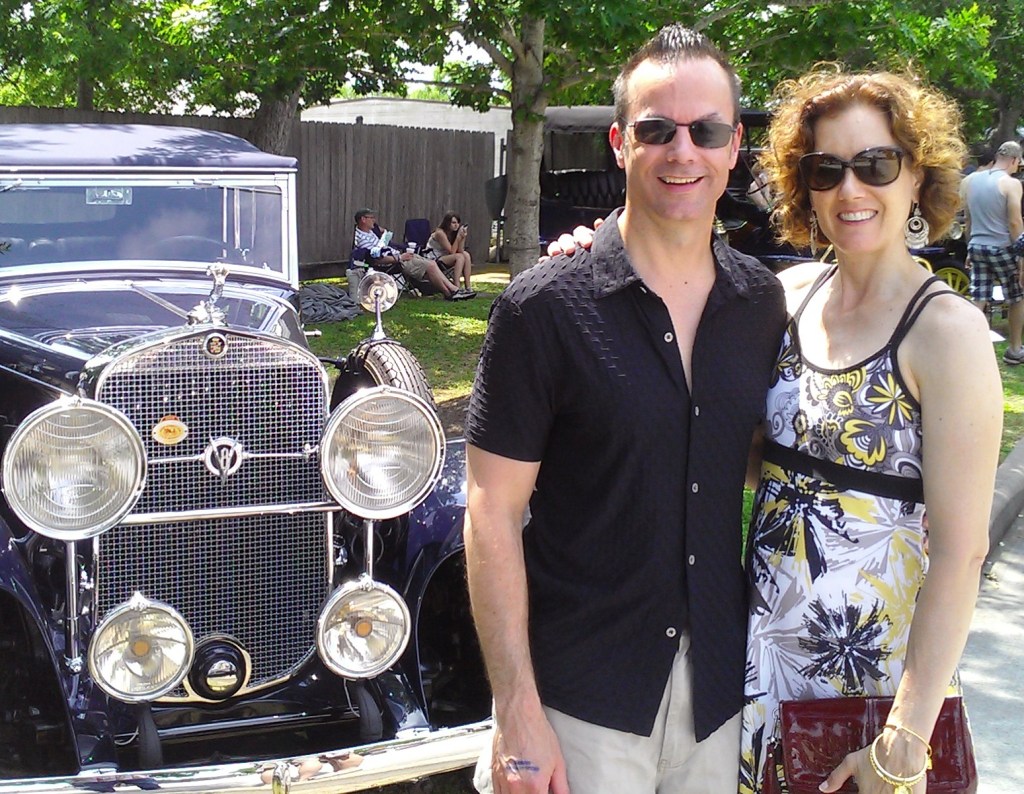 Funding secured. Mark Lund with Mary Wenninger in Texas in May 2012.