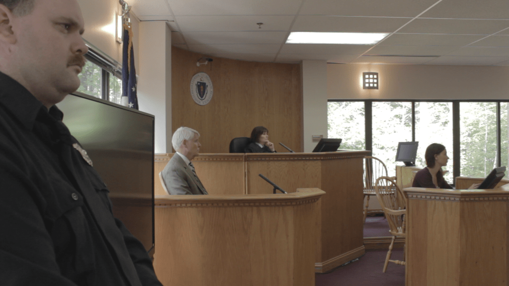 George Katz on the witness stand.