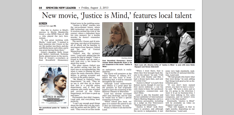 Justice Is Mind- Spencer New Leader article - page 2.