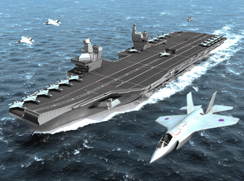 In my next screenplay, the Queen Elisabeth aircraft carrier is part of the story.