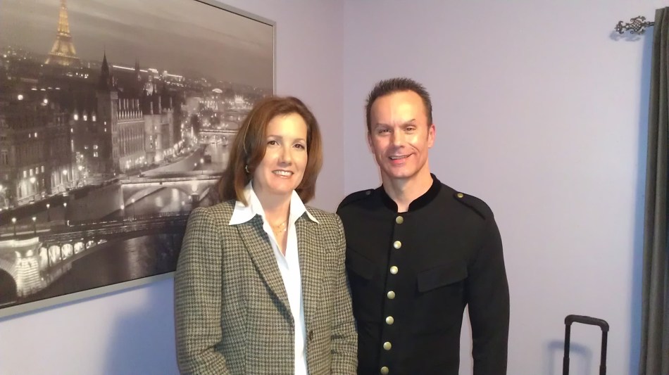 Mary Wenninger and Mark Lund leaving for their 30th HS reunion.