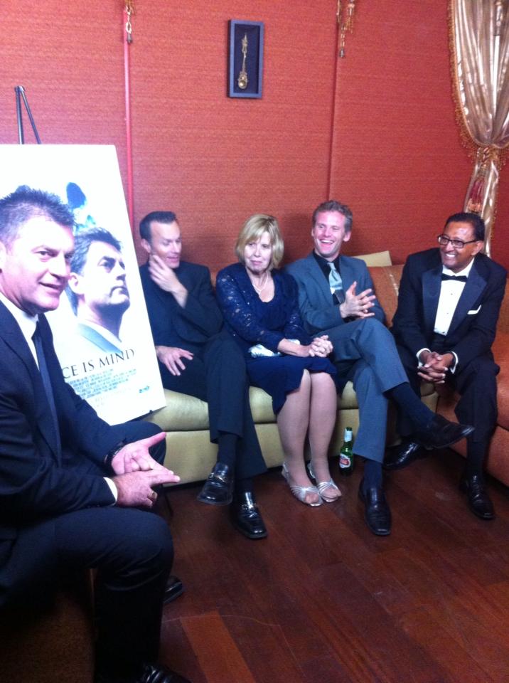 A great end to the evening. On camera Q&A about the making of Justice Is Mind.