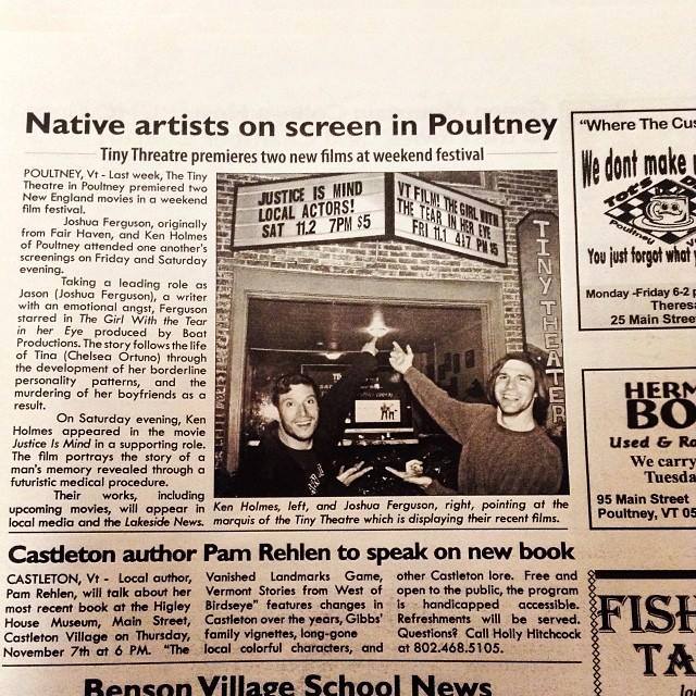 The Vermont premiere with Ken Holmes.