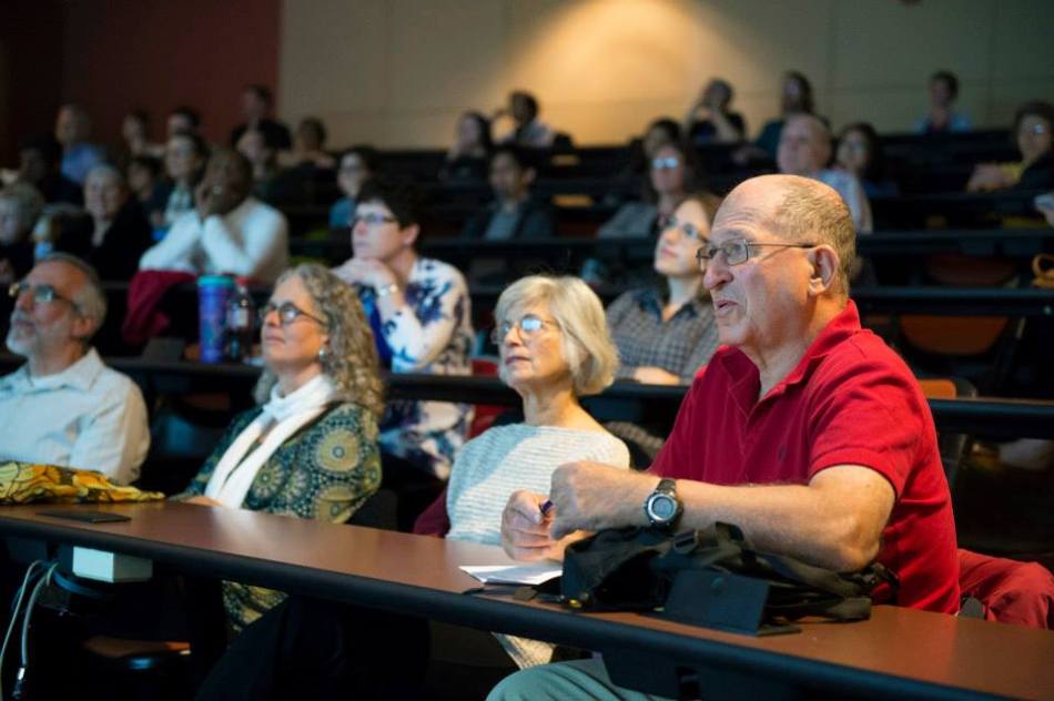 An enthusiastic audience at Carnegie Mellon University.