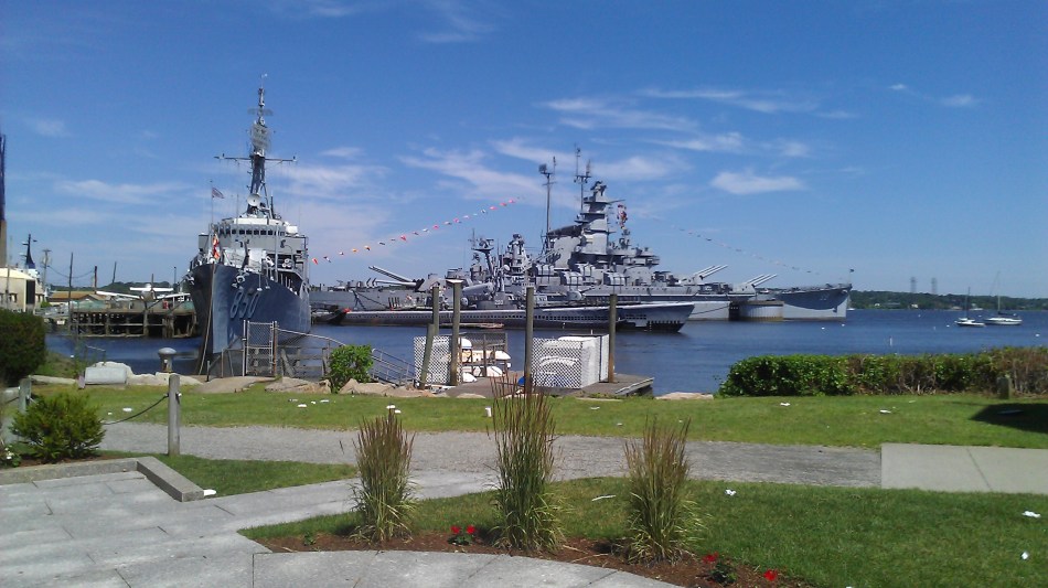 The USS Massachusetts at Battleship Cove where SOS United States opens. 
