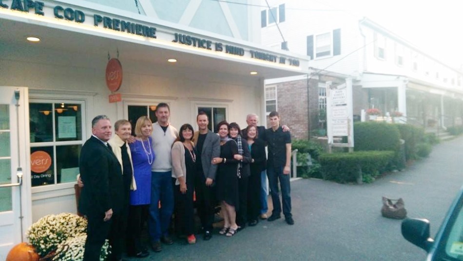 With actors from Justice Is Mind at the Chatham Orpheum - the Cape Cod Premiere