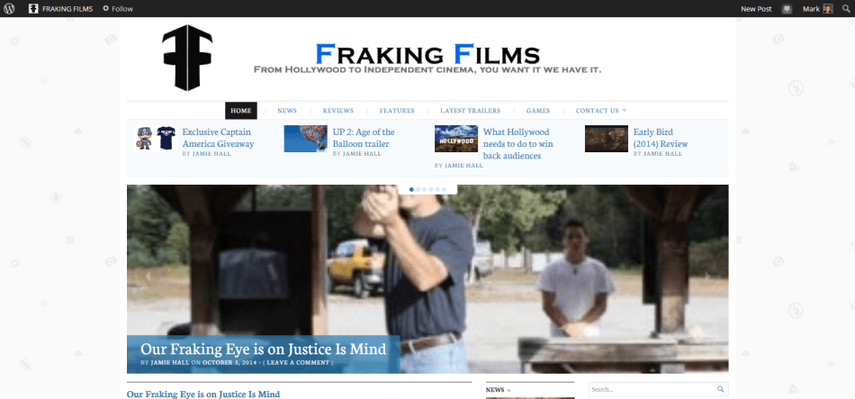 Check out Fraking Films piece on Justice Is Mind.