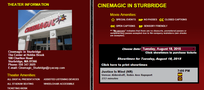 Tickets now on sale for Justice Is Mind's second anniversary screening.