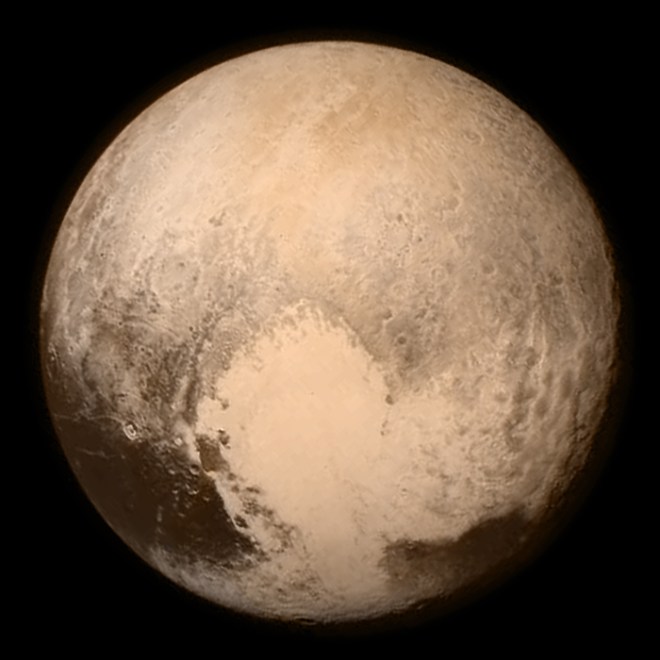 Pluto taken by the New Horizons spacecraft on 13 July 2015