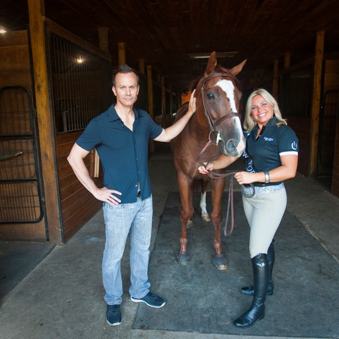 With Jamie Blash at Four Winds Farm in Worcester Magazine.