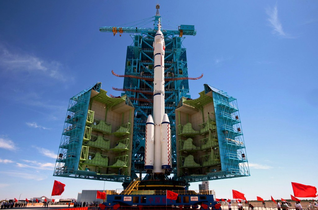 China's Long March-2F rocket carrying the Shenzhou-9 spacecraft.